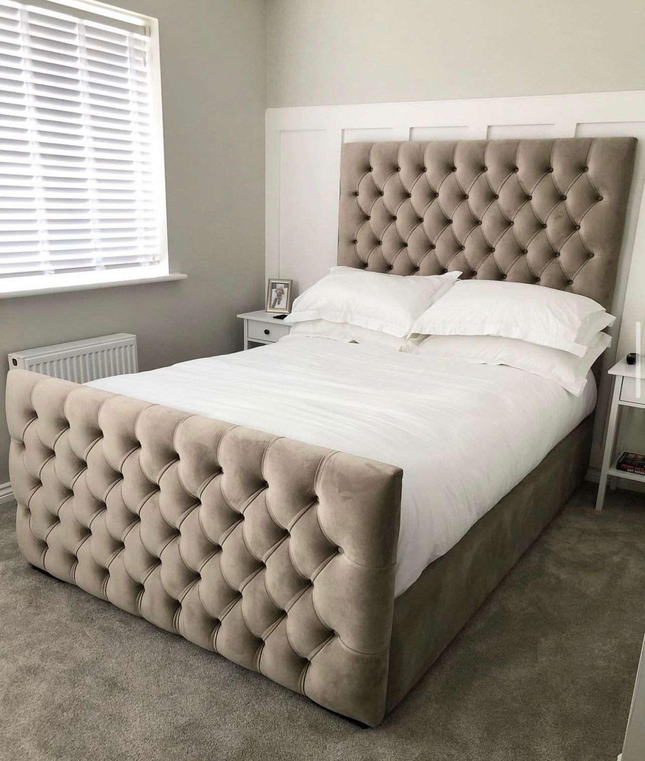 Atlanta Bespoke Chesterfield Bed Frame - Made In UK | Luxury Bed Online