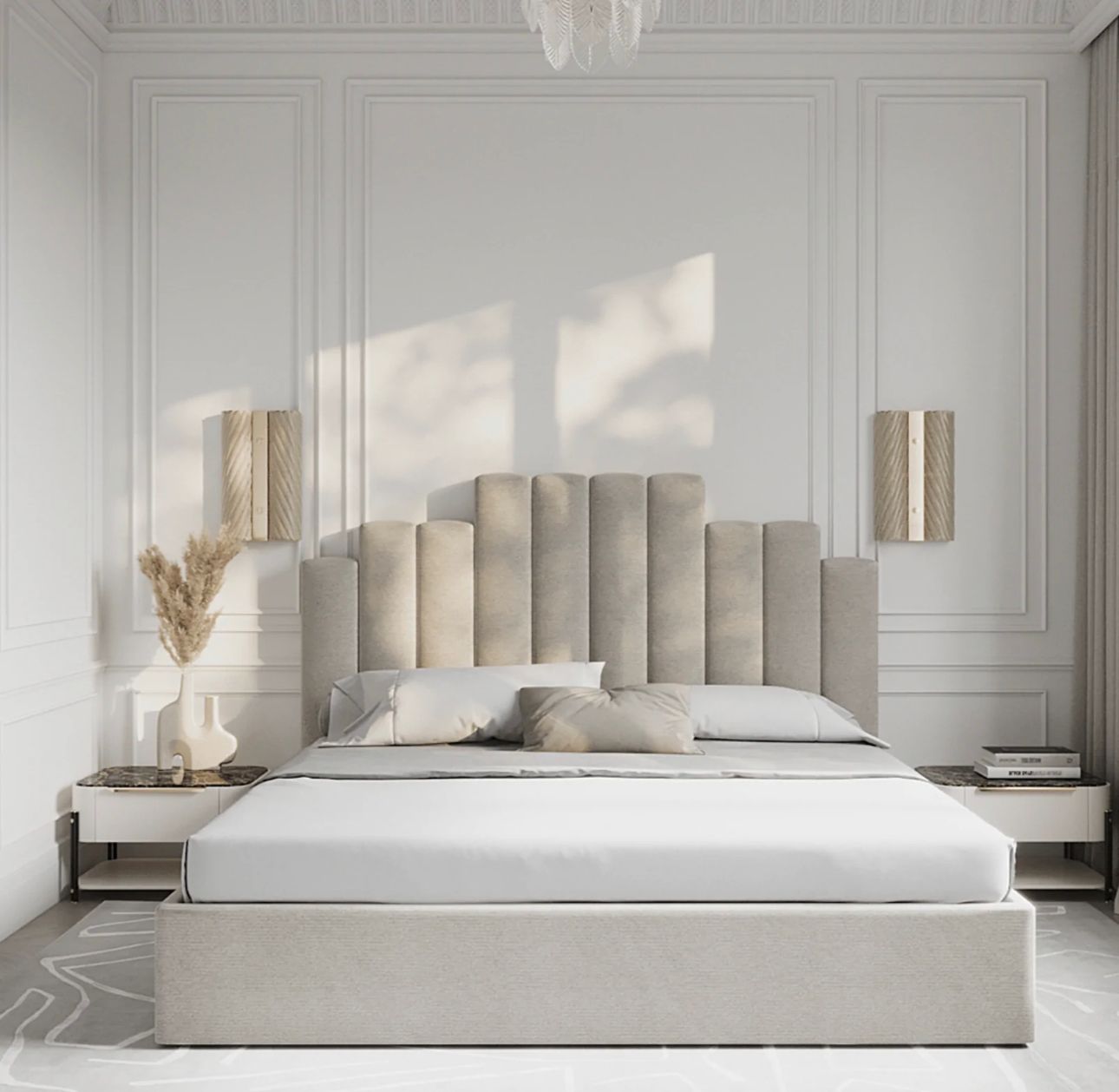 Aztec Beds Aztec Gatsby Luxe Bespoke Line Bed Frame - Made In UK | Luxury Bed Online
