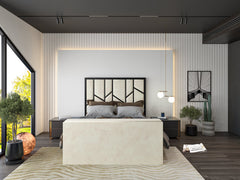 Alicia Luxe Metal TV Bed Frame