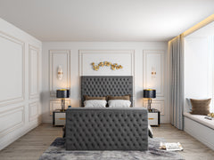 Doria Upholstered Soft Velvet Tv Bed Frame