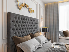 Doria Upholstered Soft Velvet Tv Bed Frame