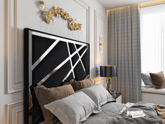 Forsman Upholstered Soft Velvet Tv Bed Frame