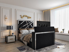 Forsman Upholstered Soft Velvet Tv Bed Frame